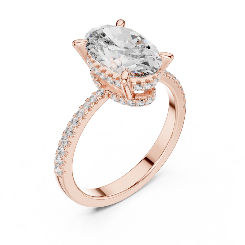 Ladies Ring DDLR-251@7 - Rose Gold - Image