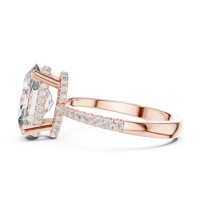 Ladies Ring DDLR-251@7 - Rose Gold - Image
