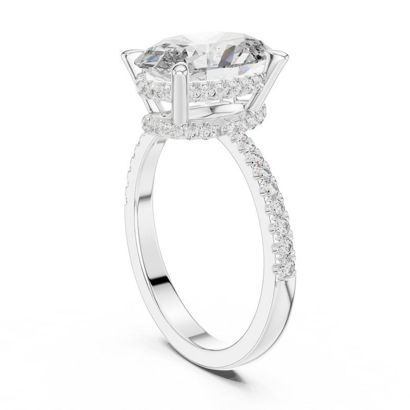 Ladies Ring DDLR-251@7 - White Gold - Image