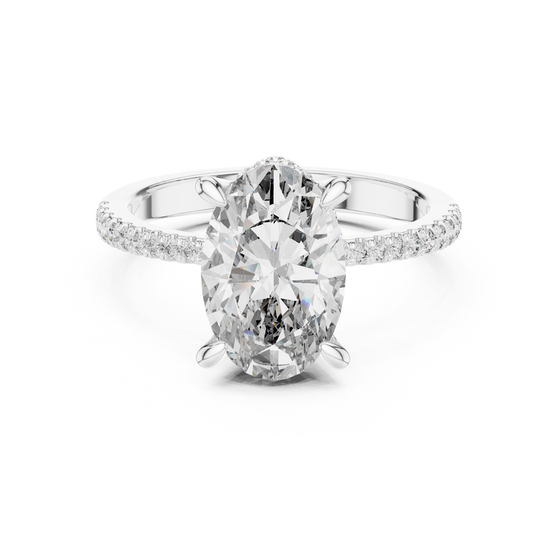 Ladies Ring DDLR-251@7 - White Gold - Image