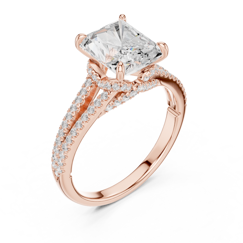 Ladies Ring DDLR-252@7 - Rose Gold - Image