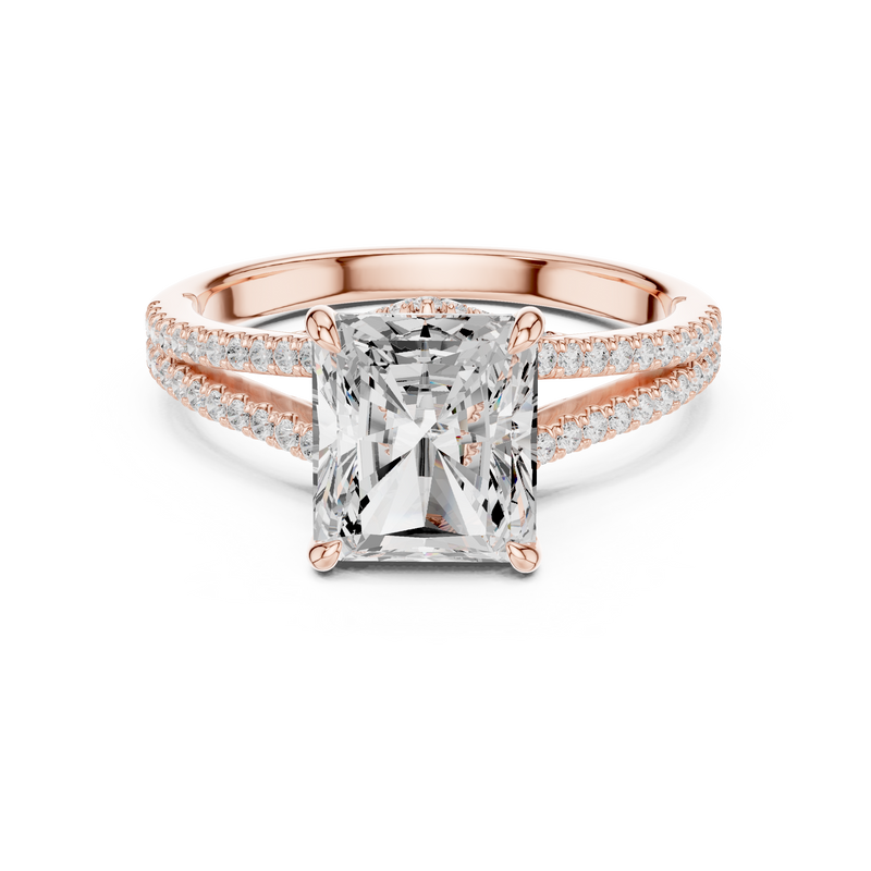 Ladies Ring DDLR-252@7 - Rose Gold - Image