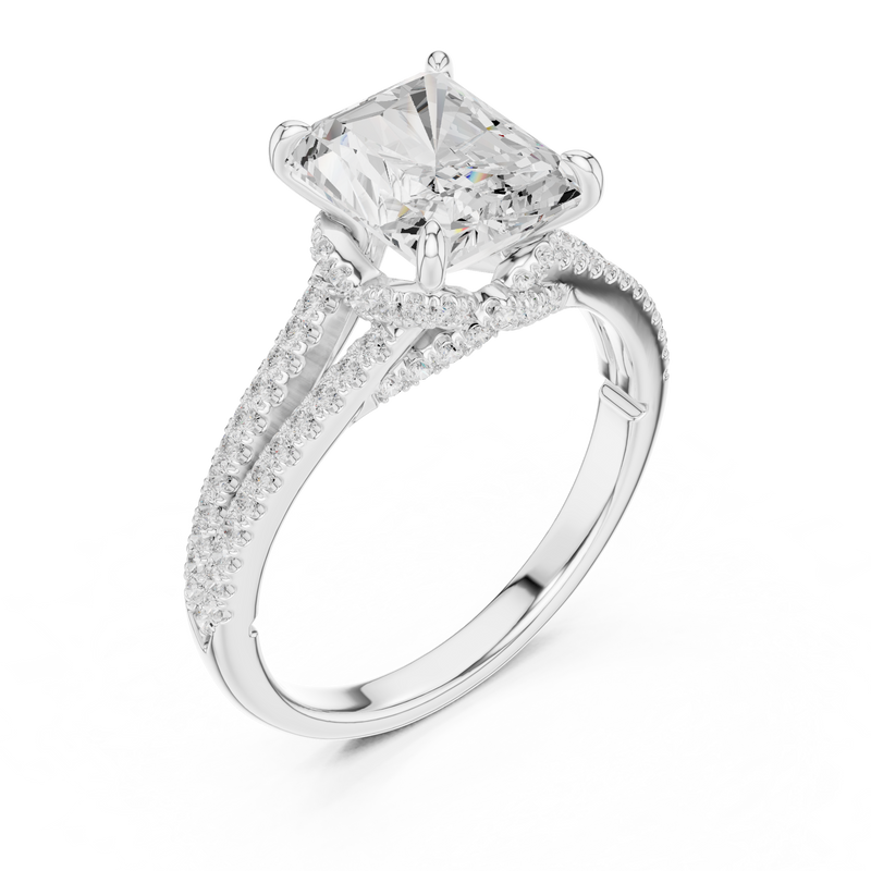 Ladies Ring DDLR-252@7 - White Gold - Image