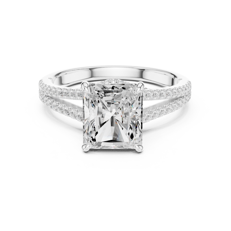 Ladies Ring DDLR-252@7 - White Gold - Image