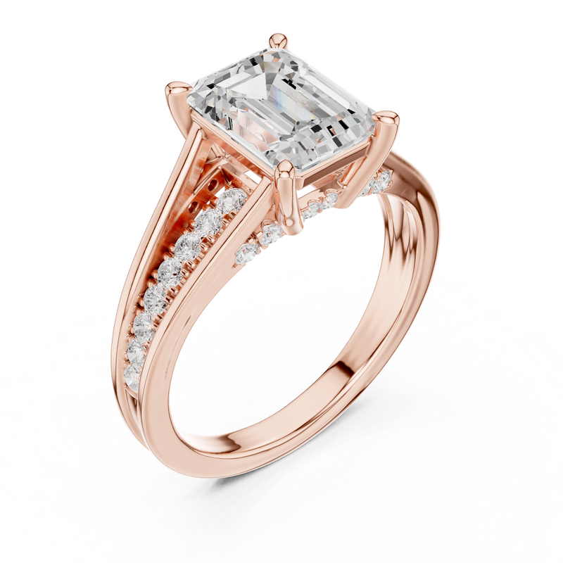 Ladies Ring DDLR-253@7 - Rose Gold - Image