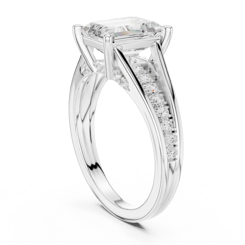 Ladies Ring DDLR-253@7 - White Gold - Image