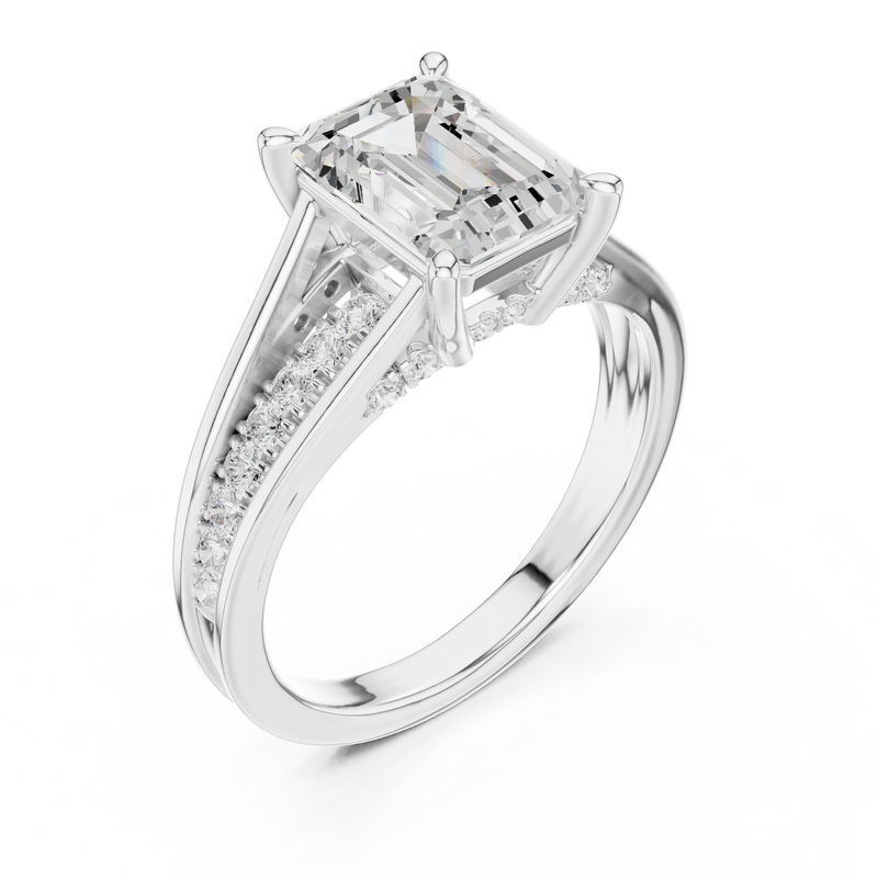 Ladies Ring DDLR-253@7 - White Gold - Image