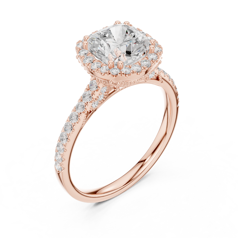 Ladies Ring DDLR-255@7 - Rose Gold - Image