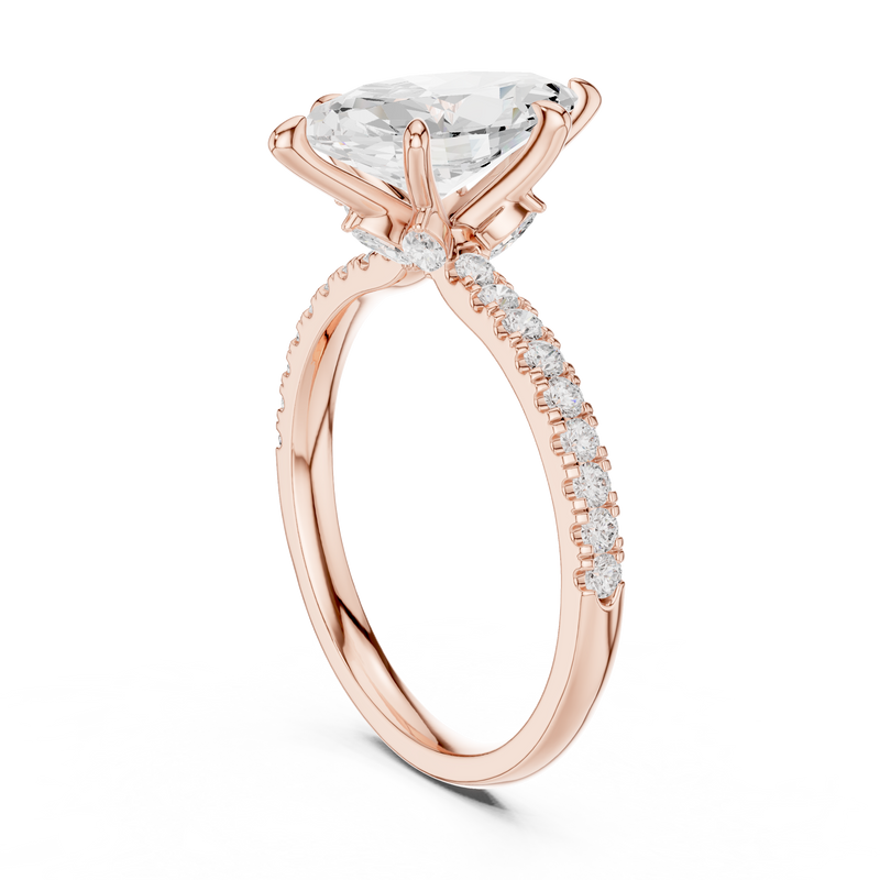 Ladies Ring DDLR-256@7 - Rose Gold - Image