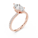 Ladies Ring DDLR-256@7 - Rose Gold - Image