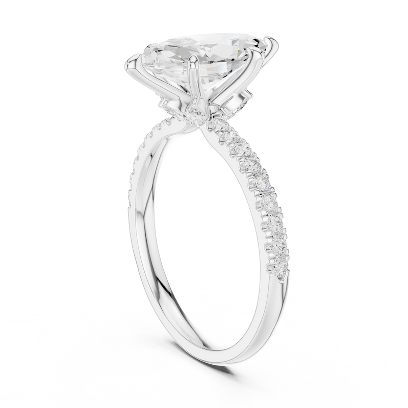 Ladies Ring DDLR-256@7 - White Gold - Image