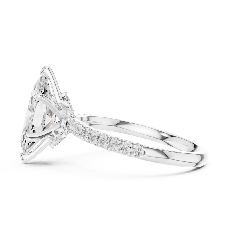 Ladies Ring DDLR-256@7 - White Gold - Image