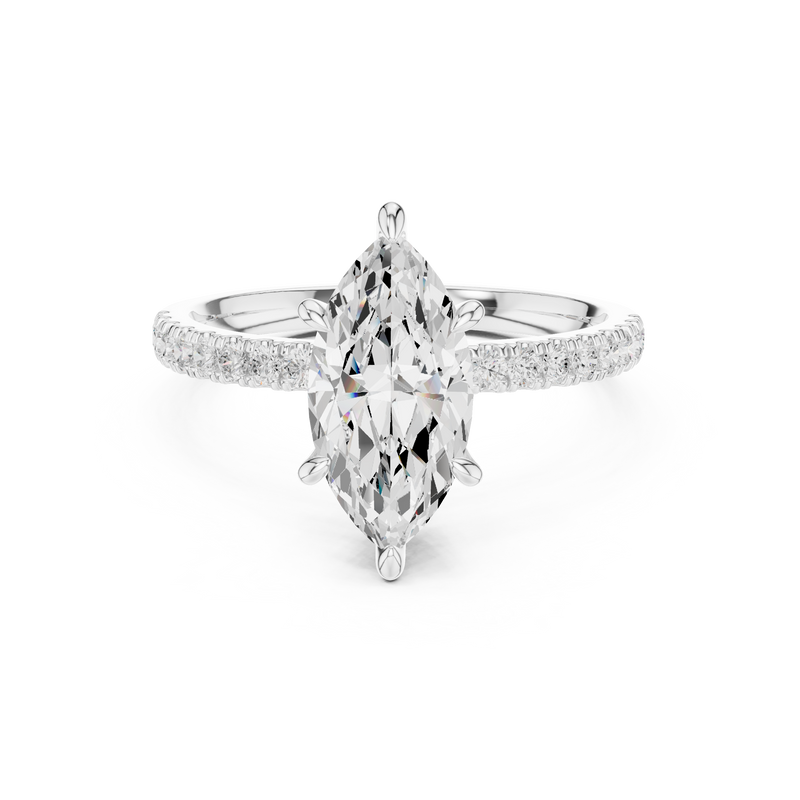 Ladies Ring DDLR-256@7 - White Gold - Image