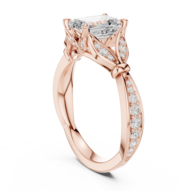Ladies Ring DDLR-257@7 - Rose Gold - Image