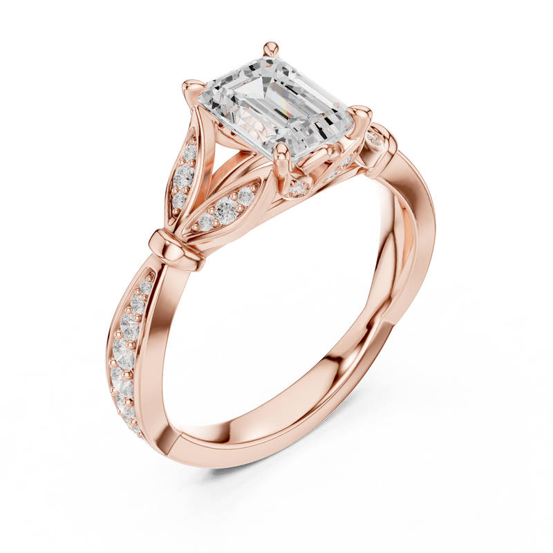 Ladies Ring DDLR-257@7 - Rose Gold - Image