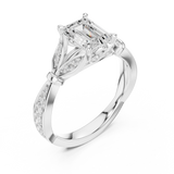 Ladies Ring DDLR-257@7 - White Gold - Image