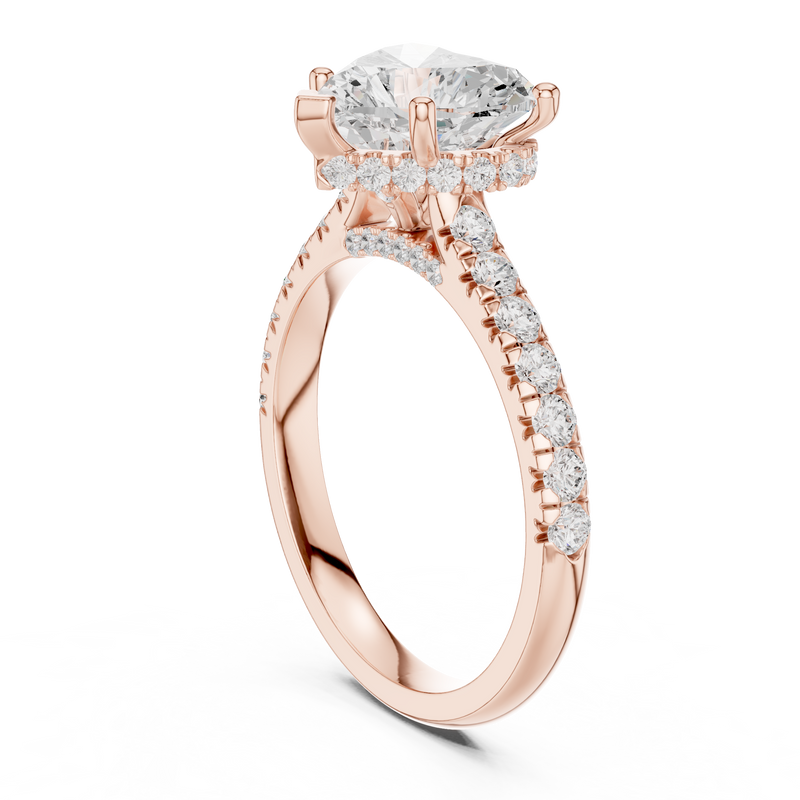 Ladies Ring DDLR-258@7 - Rose Gold - Image