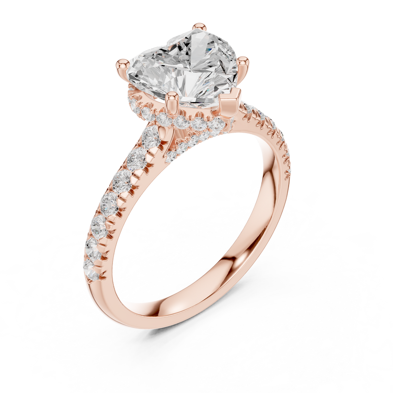 Ladies Ring DDLR-258@7 - Rose Gold - Image