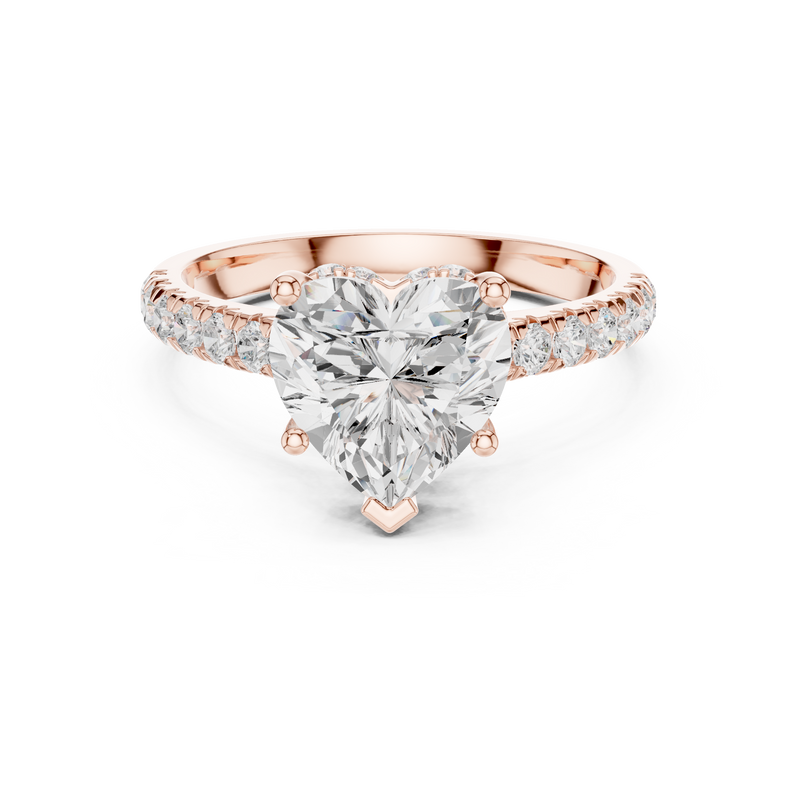 Ladies Ring DDLR-258@7 - Rose Gold - Image