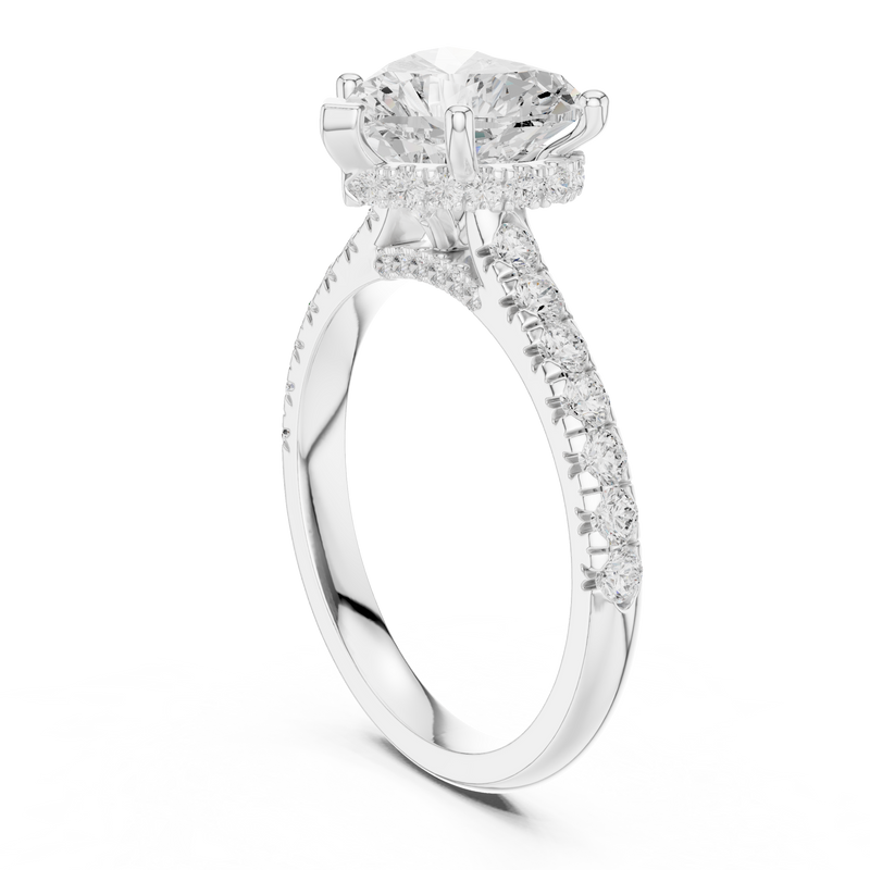 Ladies Ring DDLR-258@7 - White Gold - Image