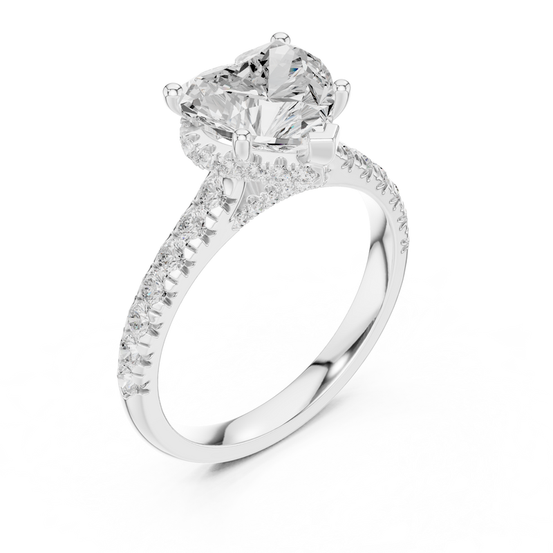 Ladies Ring DDLR-258@7 - White Gold - Image