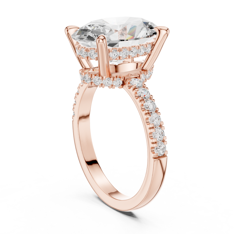 Ladies Ring DDLR-259@7 - Rose Gold - Image