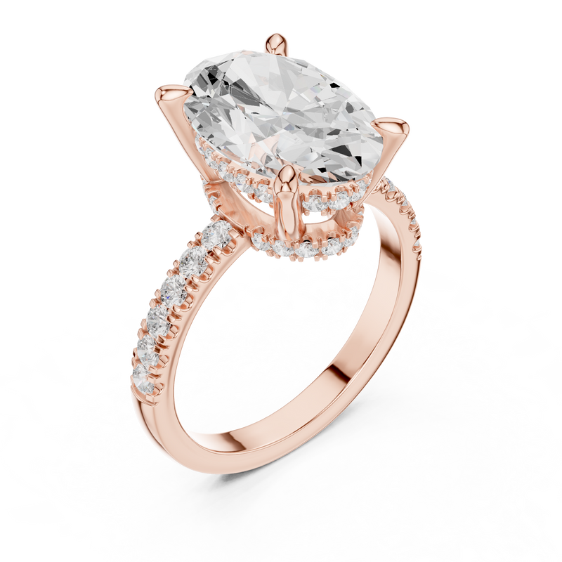 Ladies Ring DDLR-259@7 - Rose Gold - Image