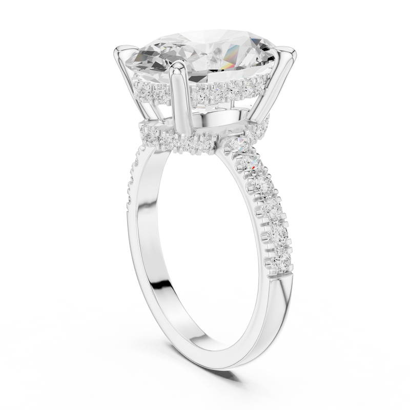 Ladies Ring DDLR-259@7 - White Gold - Image