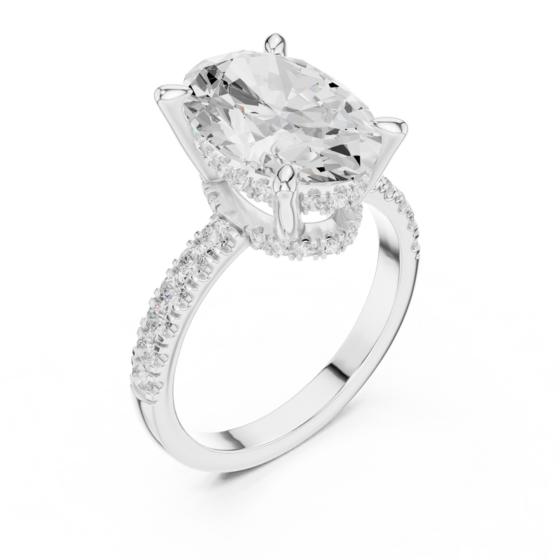 Ladies Ring DDLR-259@7 - White Gold - Image