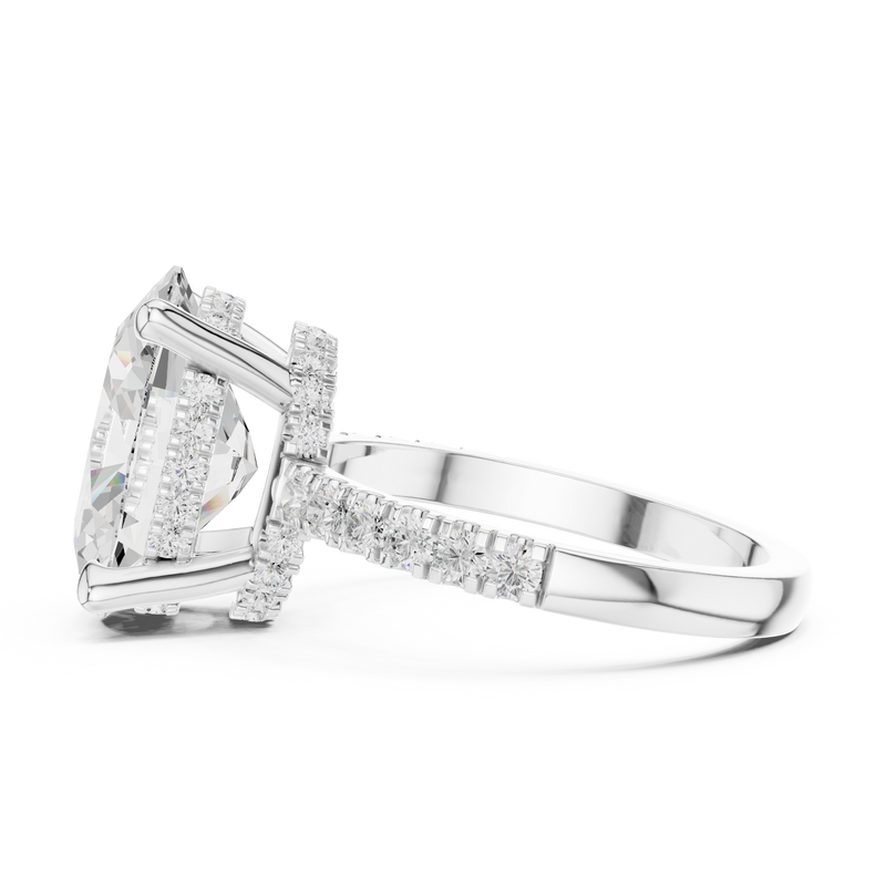 Ladies Ring DDLR-259@7 - White Gold - Image
