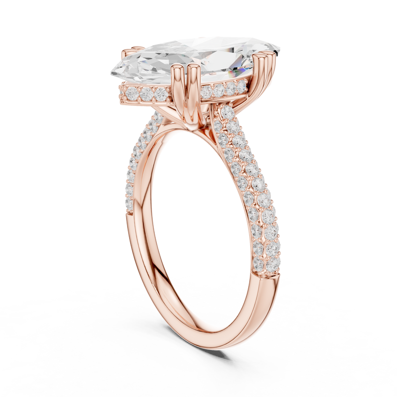 Ladies Ring DDLR-260@7 - Rose Gold - Image