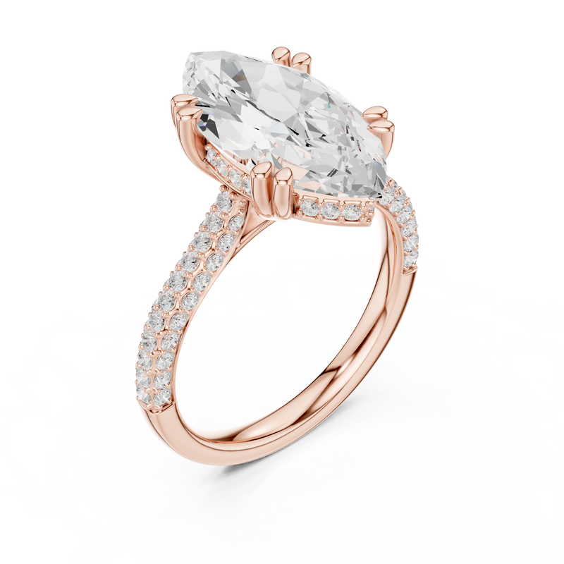 Ladies Ring DDLR-260@7 - Rose Gold - Image