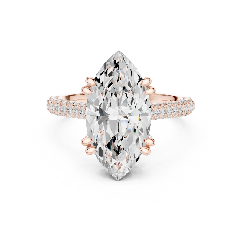 Ladies Ring DDLR-260@7 - Rose Gold - Image