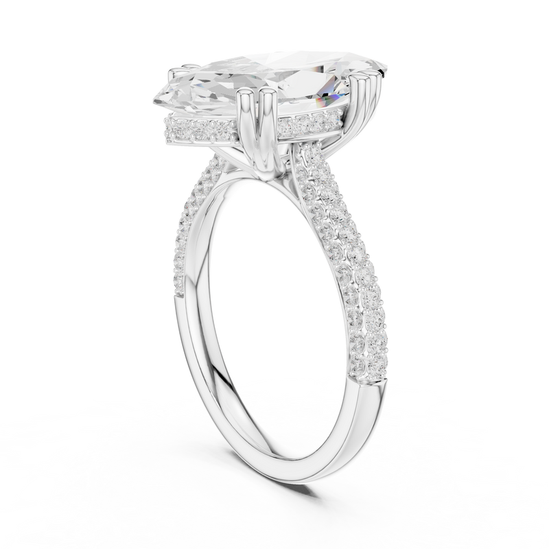 Ladies Ring DDLR-260@7 - White Gold - Image