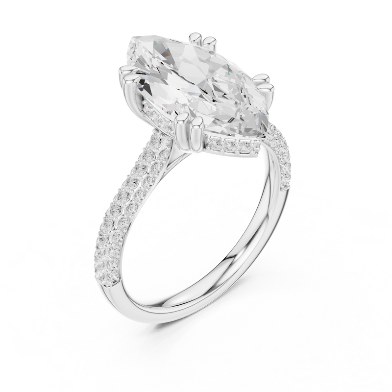 Ladies Ring DDLR-260@7 - White Gold - Image