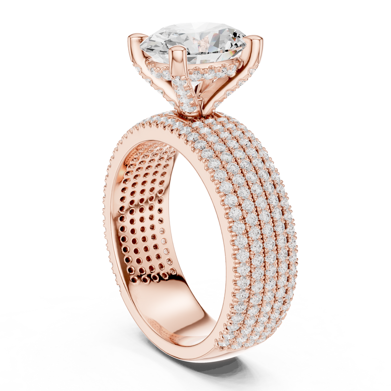 Ladies Ring DDLR-261@7 - Rose Gold - Image