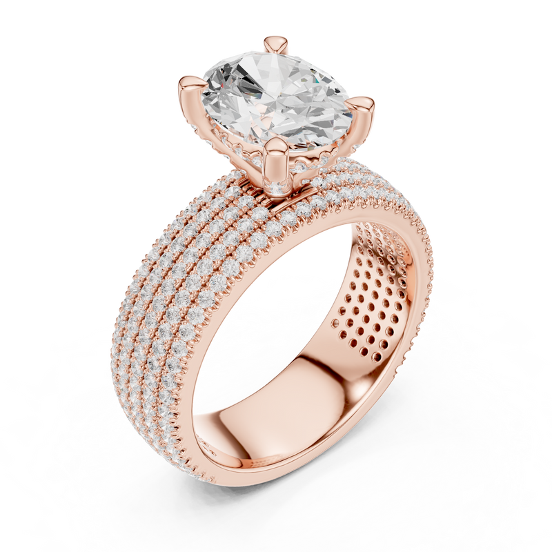 Ladies Ring DDLR-261@7 - Rose Gold - Image