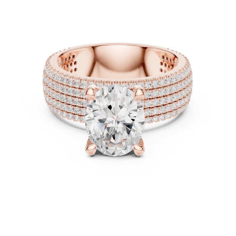 Ladies Ring DDLR-261@7 - Rose Gold - Image