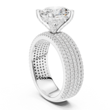 Ladies Ring DDLR-261@7 - White Gold - Image