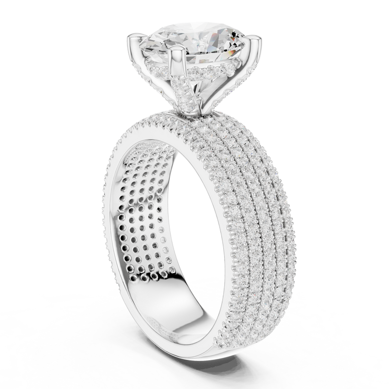 Ladies Ring DDLR-261@7 - White Gold - Image