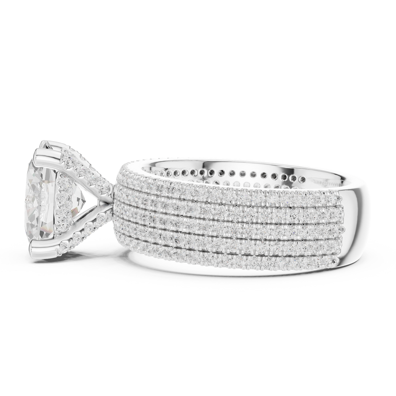 Ladies Ring DDLR-261@7 - White Gold - Image