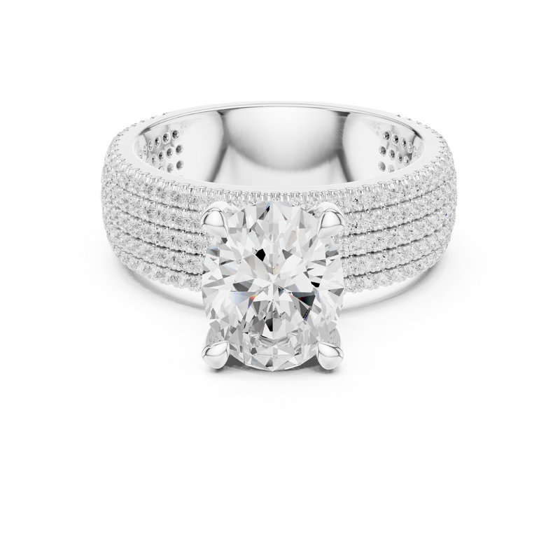 Ladies Ring DDLR-261@7 - White Gold - Image