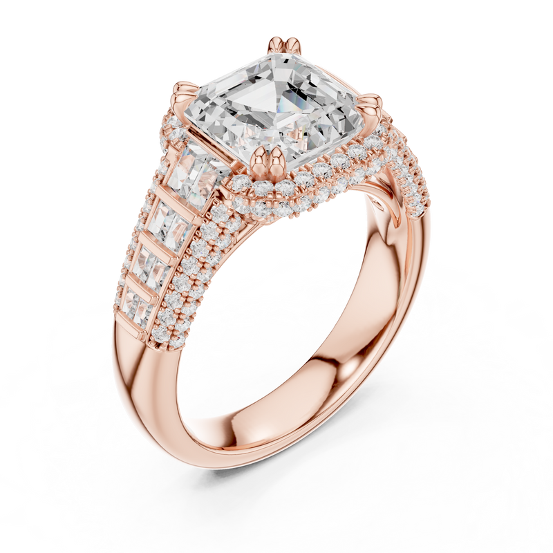 Ladies Ring DDLR-262@7 - Rose Gold - Image