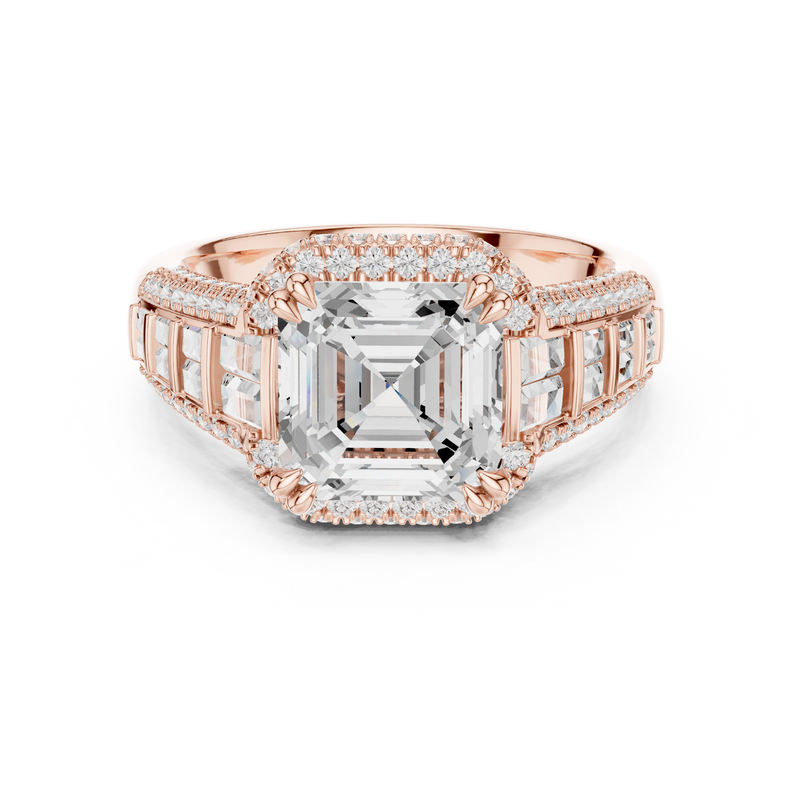 Ladies Ring DDLR-262@7 - Rose Gold - Image