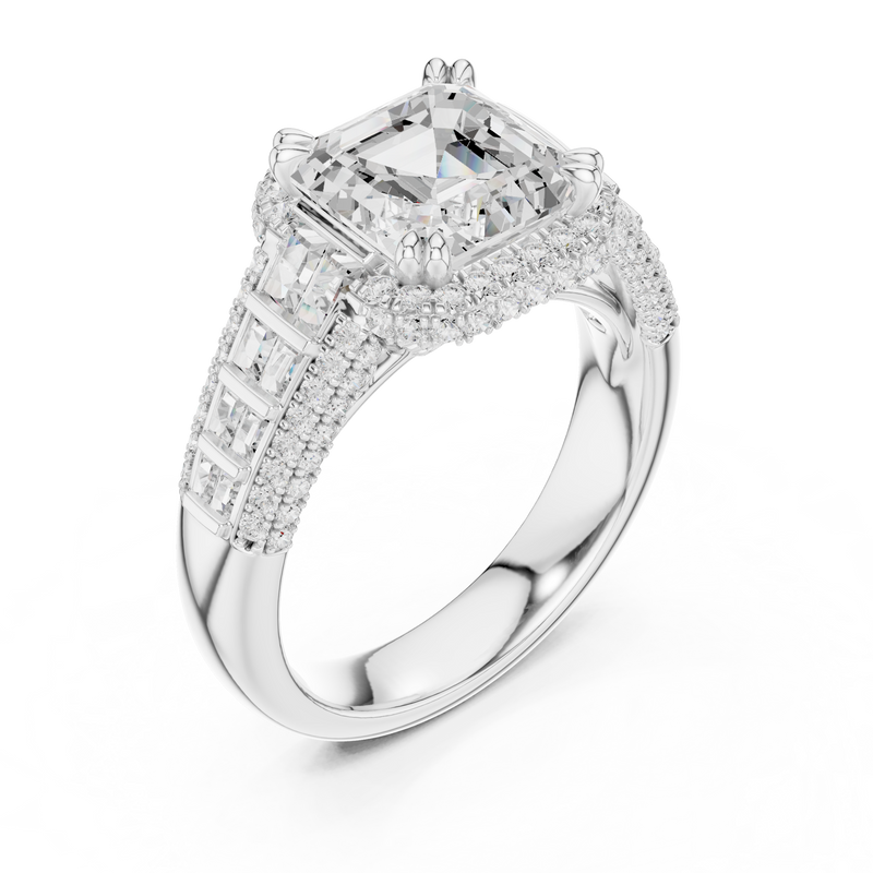 Ladies Ring DDLR-262@7 - White Gold - Image