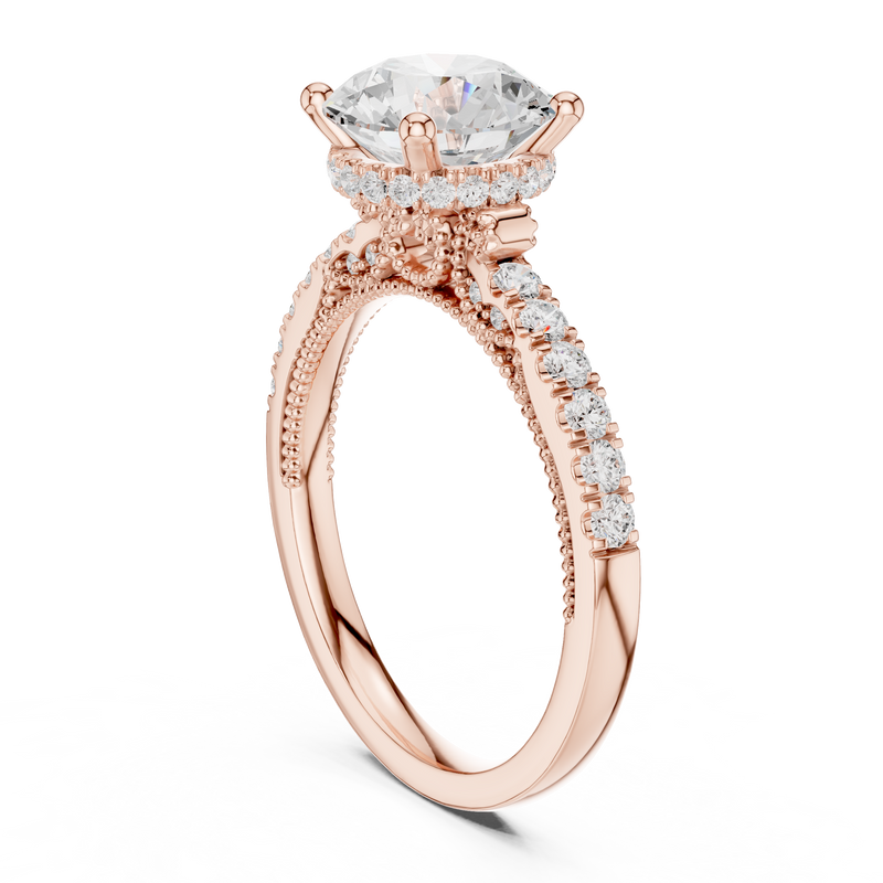 Ladies Ring DDLR-263@7 - Rose Gold - Image