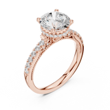 Ladies Ring DDLR-263@7 - Rose Gold - Image