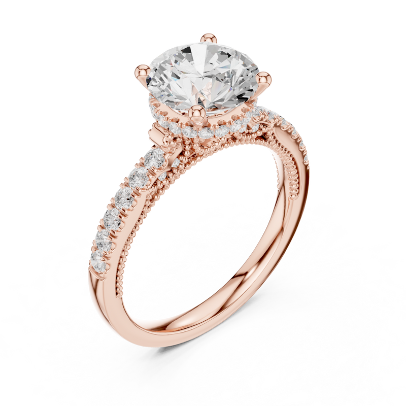 Ladies Ring DDLR-263@7 - Rose Gold - Image