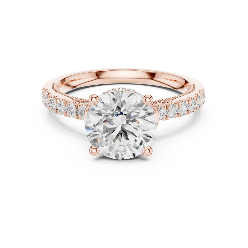 Ladies Ring DDLR-263@7 - Rose Gold - Image