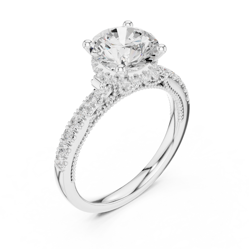 Ladies Ring DDLR-263@7 - White Gold - Image
